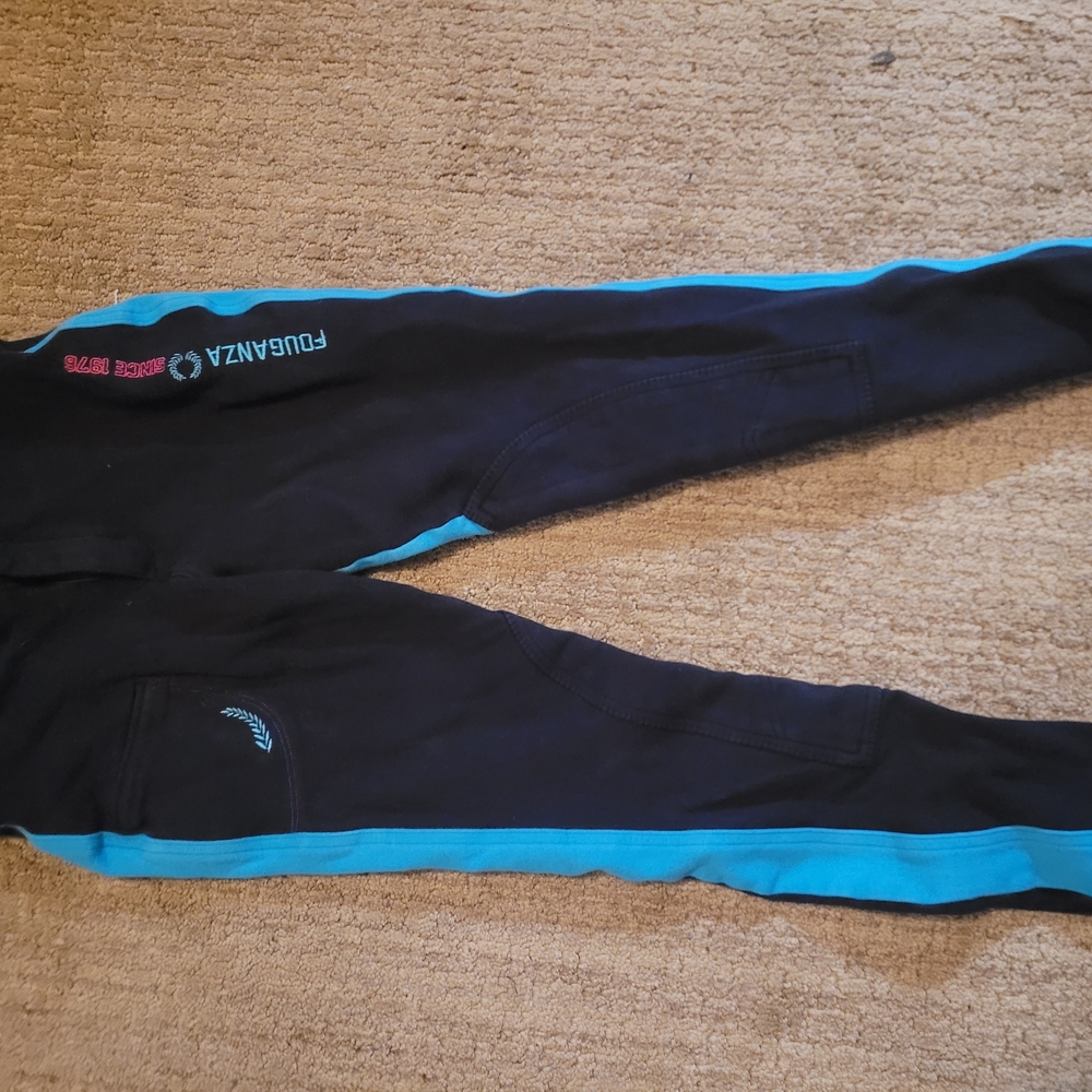 Puma Black and Blue Track Pants